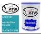 Preview: Chevrolet, Azurite Blue Metallic, WA190D / 39U: 500ml Lackdose, von ATW Autoteile West.